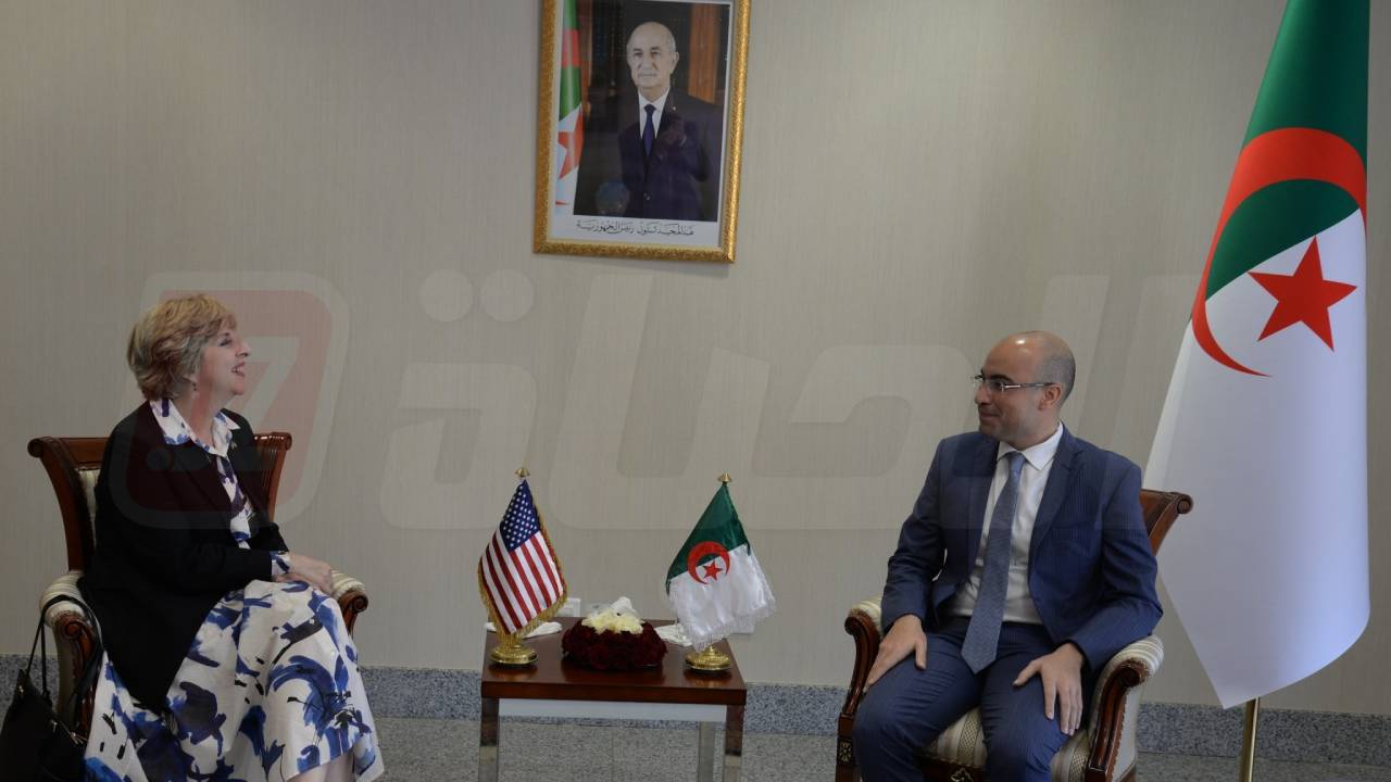 شايب يستقبل سفيرة الولايات المتحدة الأمريكية بالجزائر