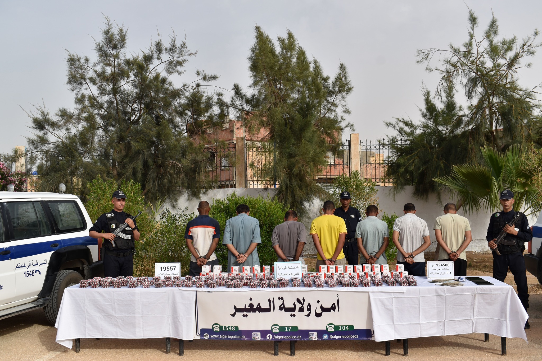 ضبط نحو 20 ألف كبسولة مؤثرات عقلية وتوقيف 7 أشخاص في ولاية المغير
