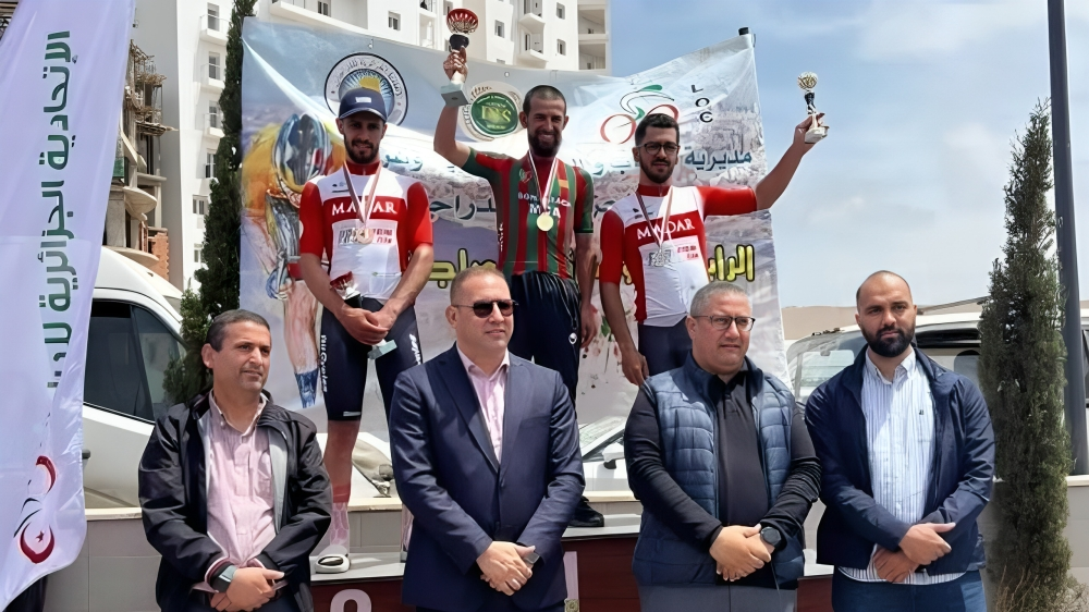 فوز بن يوسف وزياني في المرحلة الثانية من سباق كأس الجزائر للدراجات بوهران