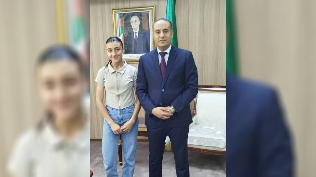 صادي يستقبل العداءة نسرين عابد
