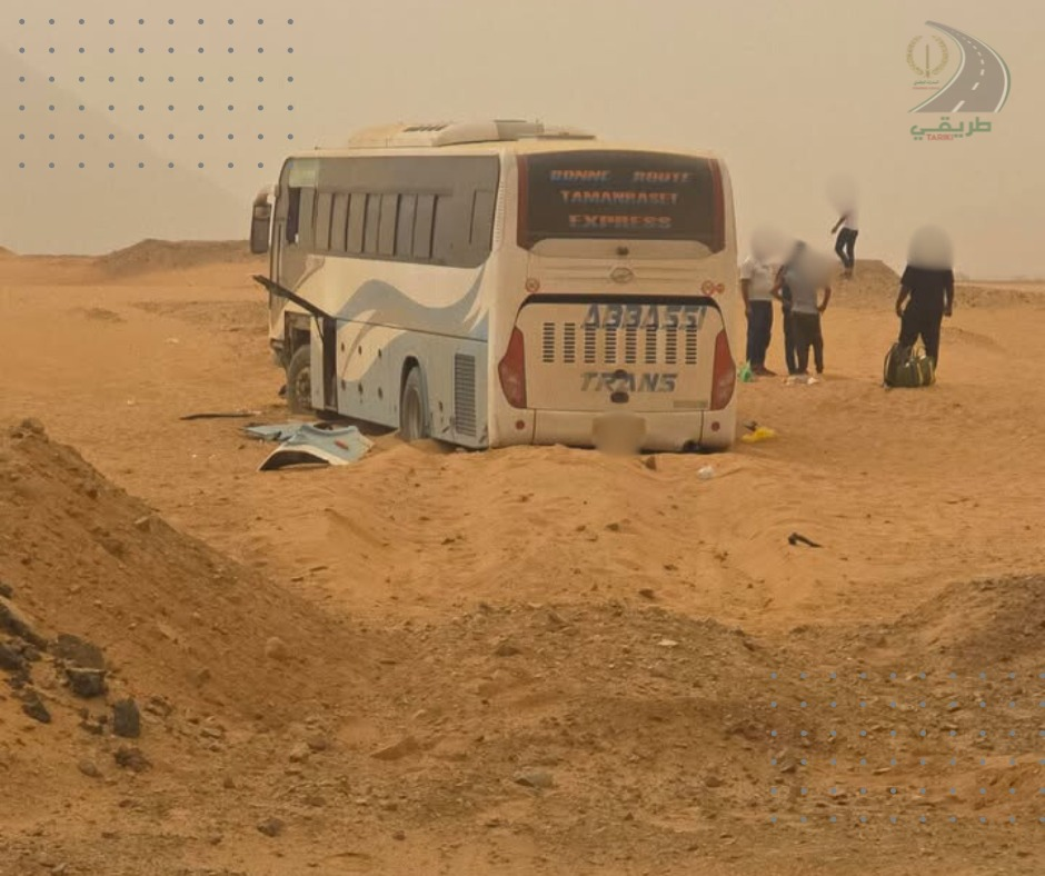 تمنراست: إصابة 6 أشخاص في انحراف حافلة