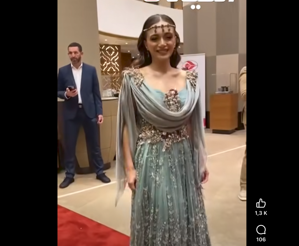 بالفيديو.. بطلة مسلسل “الحفرة” التركي داملا سونماز تخطف الانظار بالزي الشاوي